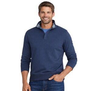 UNTUCKit Quarter Zip Pullover Men's XXL Navy Blue Sweater Casual
AA